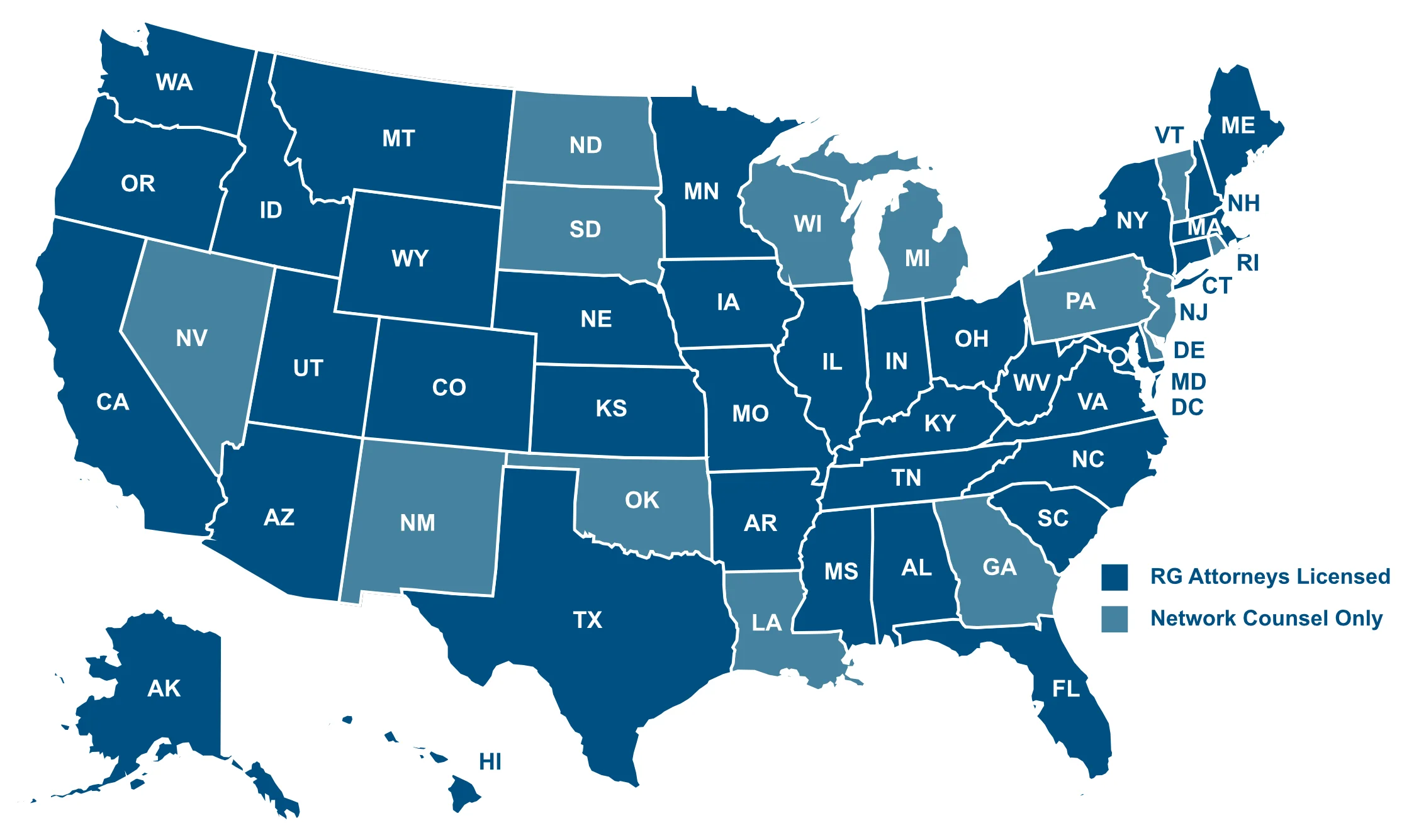 Rathbone Group Coverage Map